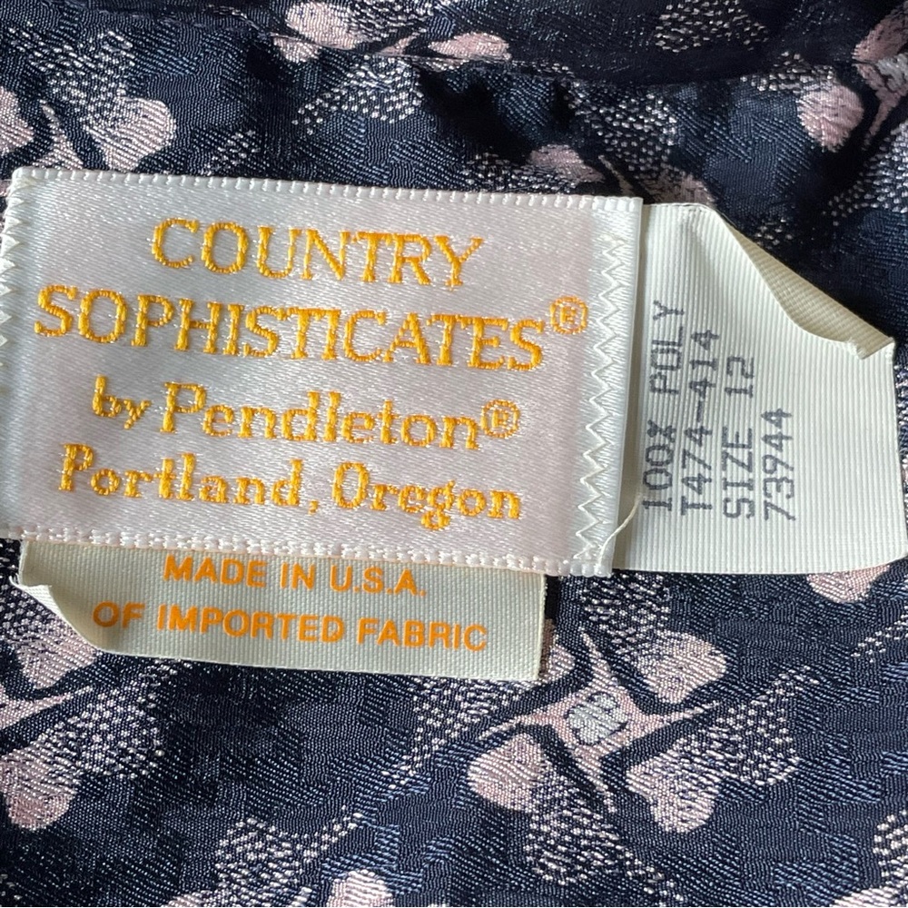 Vintage Pendleton Country Sophisticates Blouse NWT - Picture 5 of 7